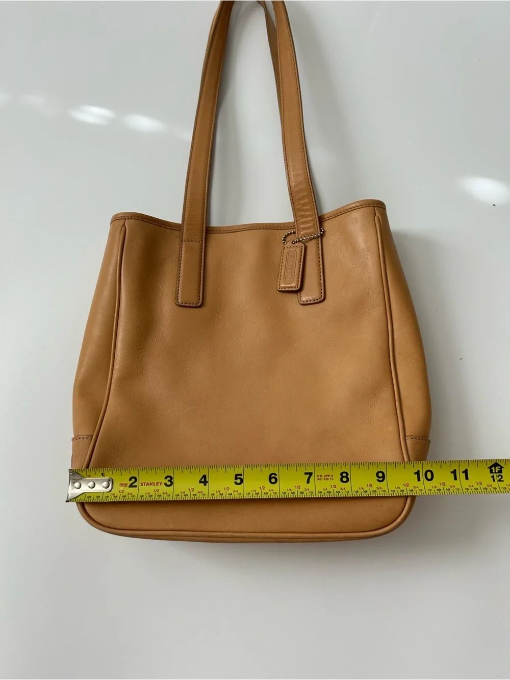 Vintage Coach Hamptons Lunch Tote Satchel 7776 Camel Glove-Tanned Leather Y2K 90